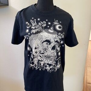 Omnipollo Brewing Company skull shirt - Womens size Small, bulk - Stockholm
